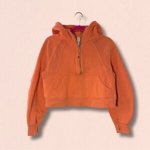 Lululemon Athletica Vibrant Orange Zip-Up Hoodie